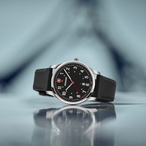 שעון City Sport רצועה שחורה ולוח שחור 42 מ