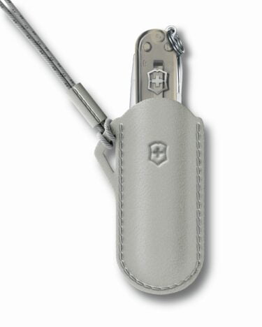 נרתיק לאולר הקלאסי עשוי עור - אפור