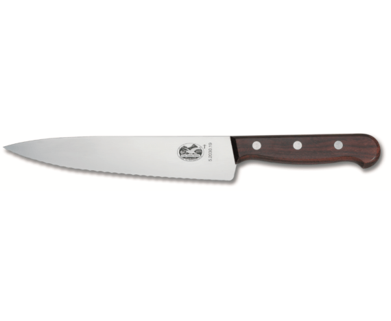 סכין שף משוננת ידית Rosewood