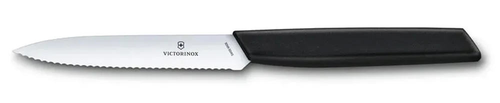 סכין ירקות בצבע שחור – Swiss Modern להב שפיץ משונן