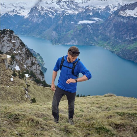 שעון Journey 1884 רצועת גומי שחורה לוח שחור 43 מ