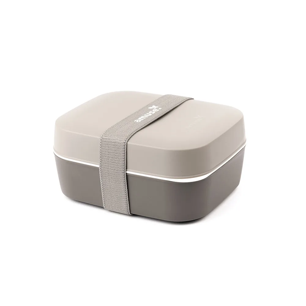 קופסת אוכל 3 ב-1 אפור