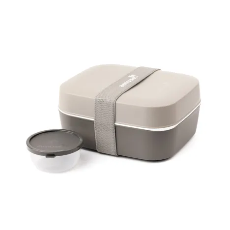 קופסת אוכל 3 ב-1 בז' Amuse