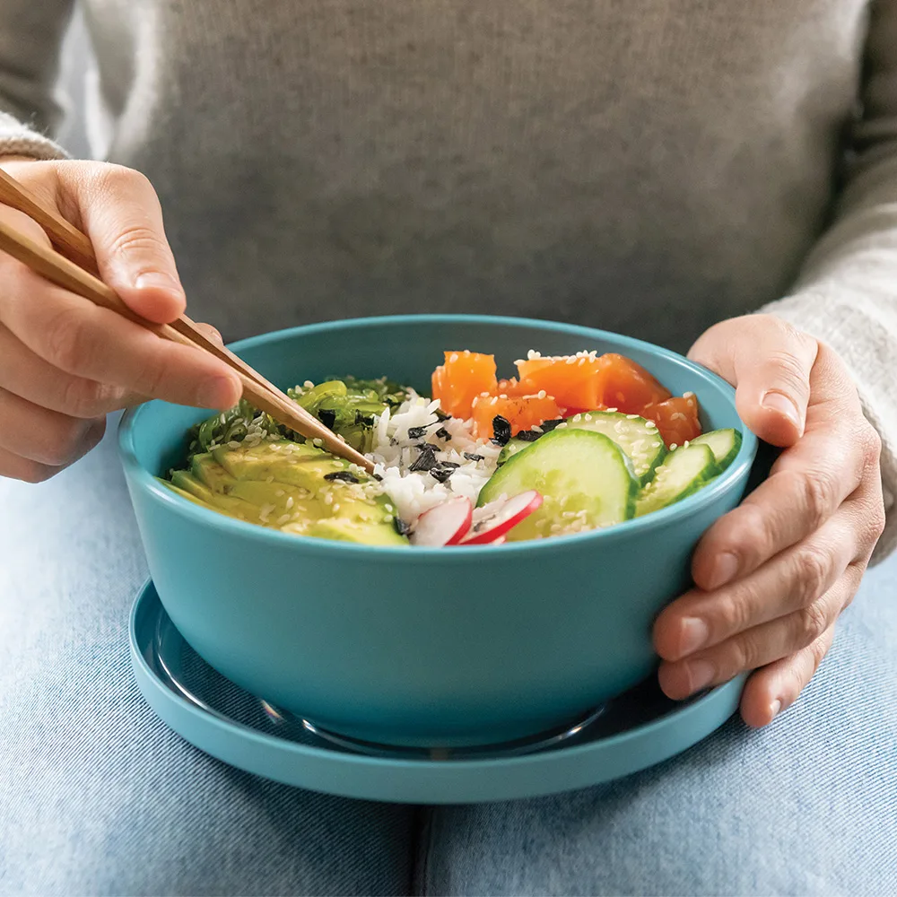 קופסת אוכל 1000 מ"ל תכלת Amuse Life