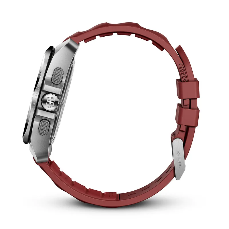 שעון I.N.O.X chrono רצועת גומי לוח בורדו 43 מ"מ