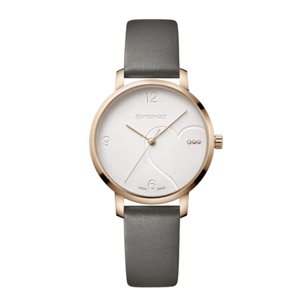 Metropolitan Donnissima רצועת עור אפורה 38 מ"מ