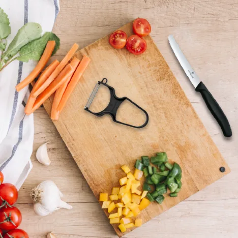 סט סכין ירקות וקולפן Rapid שחור