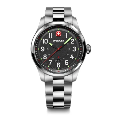 שעון Terragraph רצועת מתכת לוח שחור 43 מ