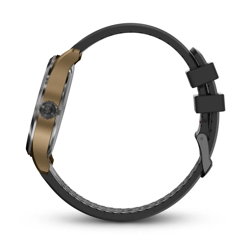 שעון Terragraph רצועת סיליקון לוח שחור מסגרת מושחרת 43 מ"מ