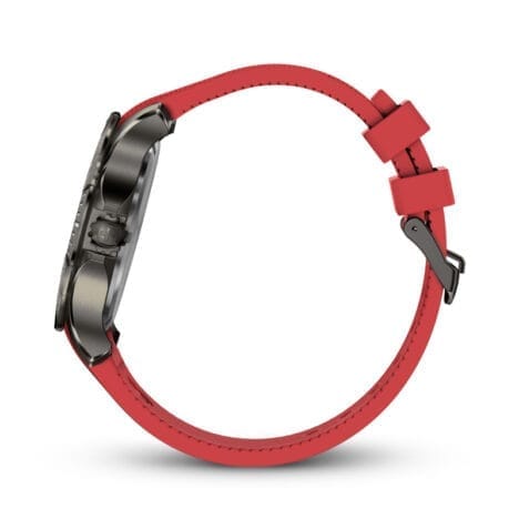 שעון Seaforce Black ice ורצועת סיליקון אדומה 43 מ